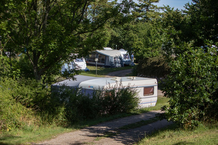 Campingplads med læ og skygge